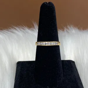 14K Yellow Gold Diamond Luxury Engagement Ring Ct Dia / 3.1gr / Size 7