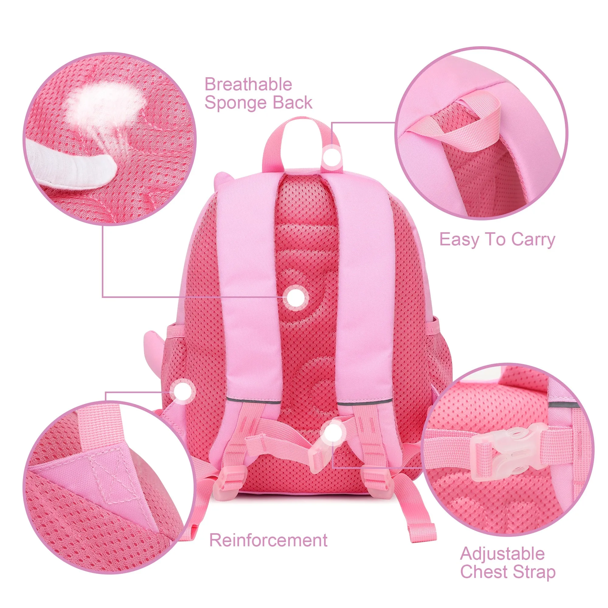 3D Cartoon Design Backpacks for 3–8 Year Old Kids