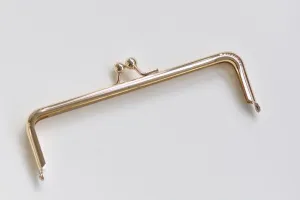 7" Clasp Frame Light Gold Metal Purse Frame /Handle Purse Frame 16.5 x 5cm