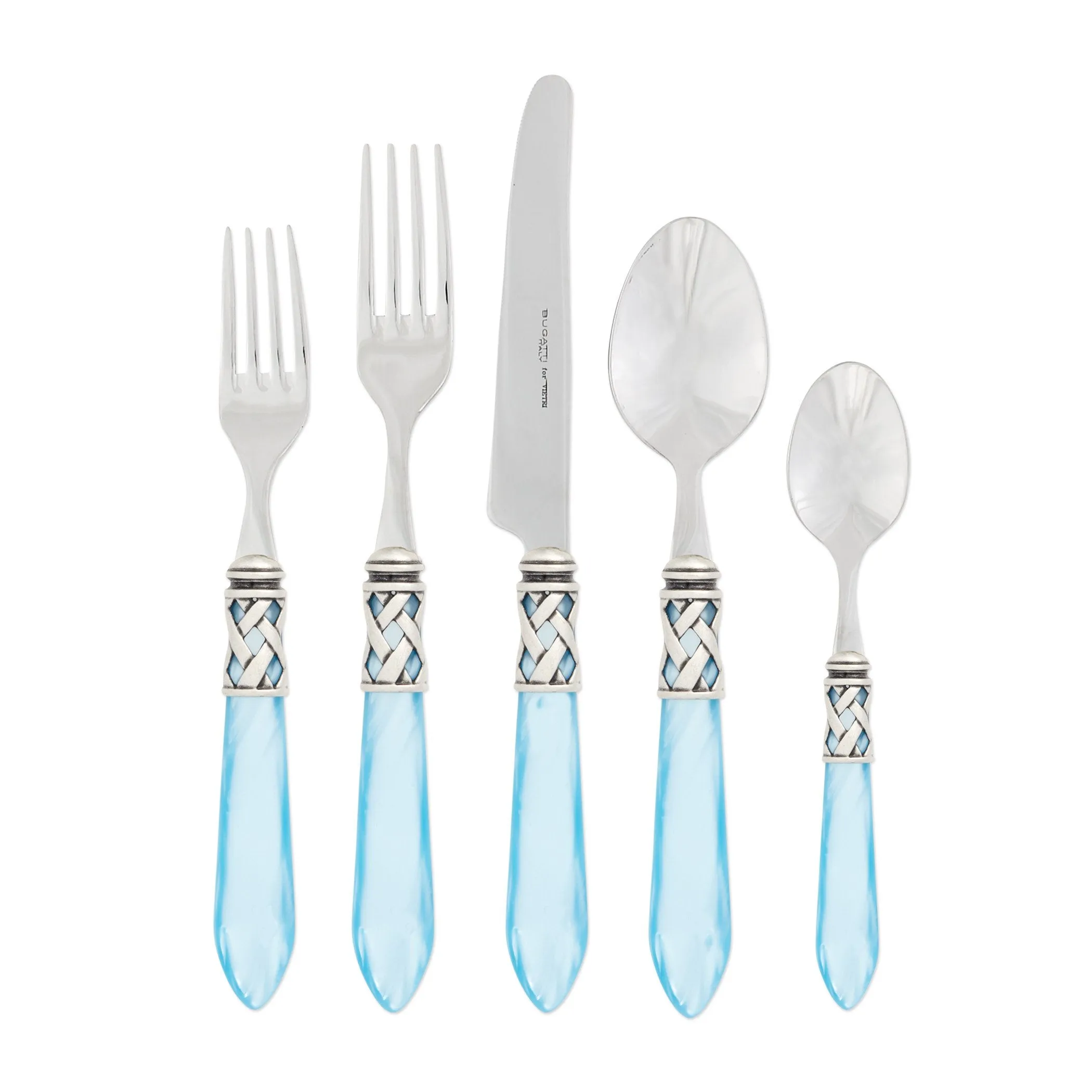 Aladdin Antique Light Blue Five-Piece Place Setting