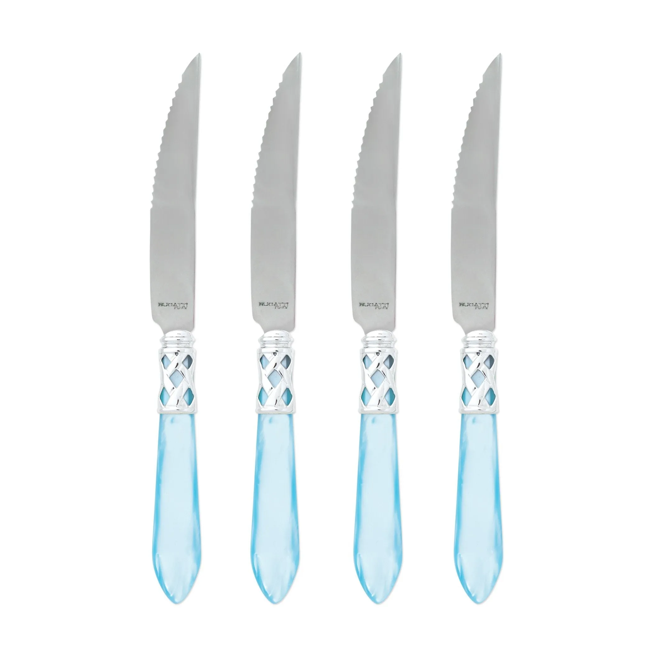 Aladdin Brilliant Light Blue Steak Knives (Set of 4)