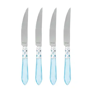 Aladdin Brilliant Light Blue Steak Knives (Set of 4)