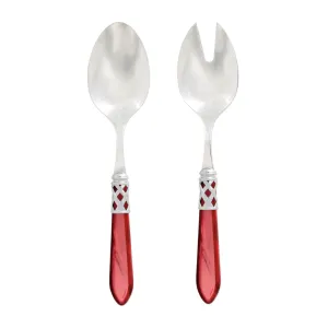 Aladdin Brilliant Red Salad Server Set