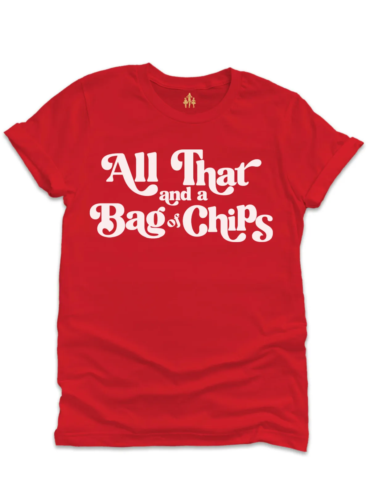 All That and a Bag of Chips Matching Mommy and Me 90s Shirts - Red