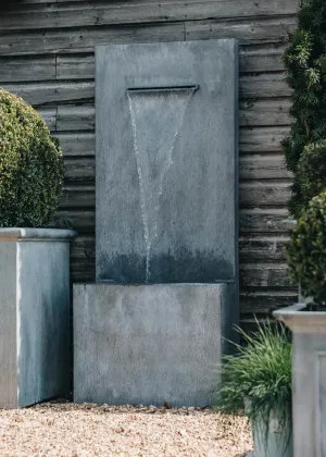 Arno Tall Zinc Water Feature