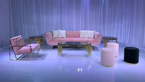 AVENUE SOFA GROUPING 4 - BLUSH