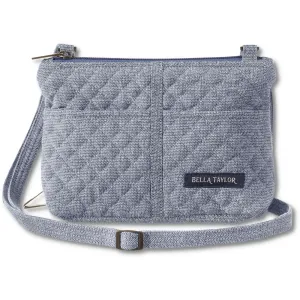 Blue Chambray Essentials Wallet Crossbody