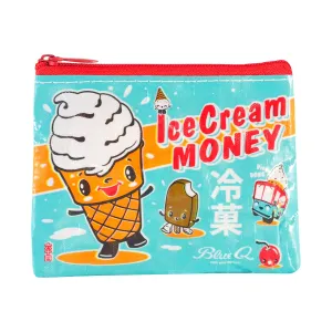 Blue Q Ice Cream Money Coin Purse