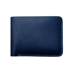 Blue Slim Leather Wallet for Men