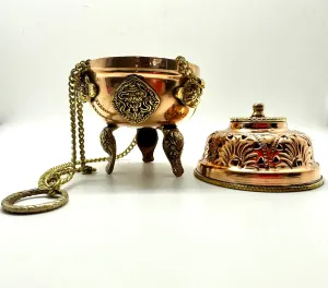 Burner: Hanging Tibetan copper censer