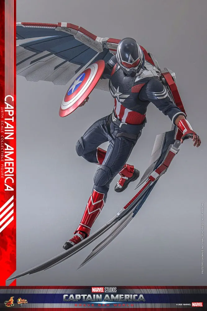 Captain America: Brave New World Movie Masterpiece Action Figure 1/6 Captain America 30 cm