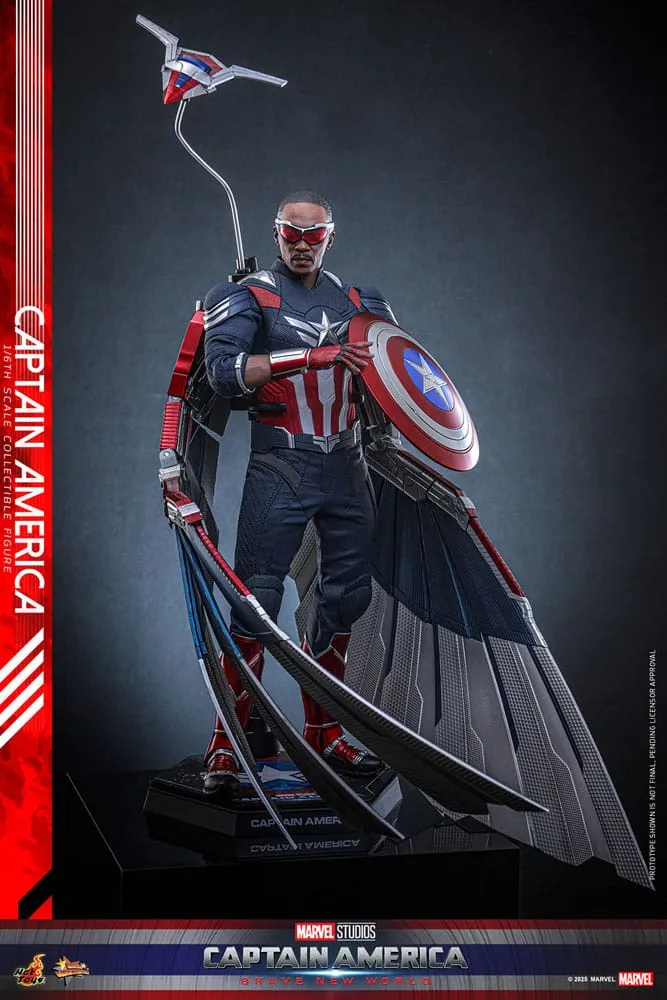 Captain America: Brave New World Movie Masterpiece Action Figure 1/6 Captain America 30 cm