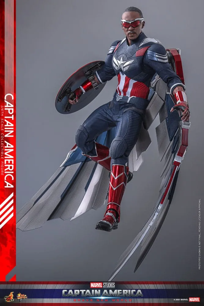 Captain America: Brave New World Movie Masterpiece Action Figure 1/6 Captain America 30 cm