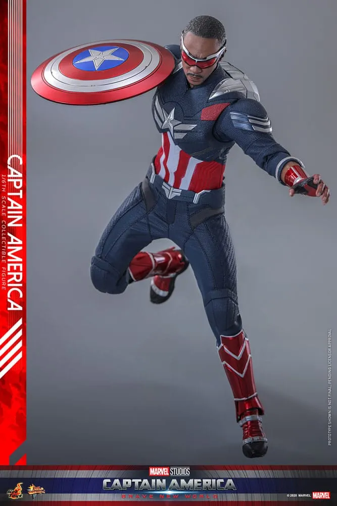 Captain America: Brave New World Movie Masterpiece Action Figure 1/6 Captain America 30 cm