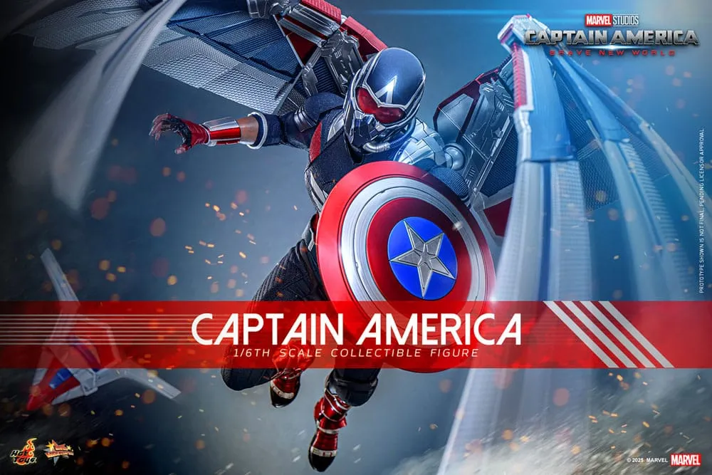 Captain America: Brave New World Movie Masterpiece Action Figure 1/6 Captain America 30 cm