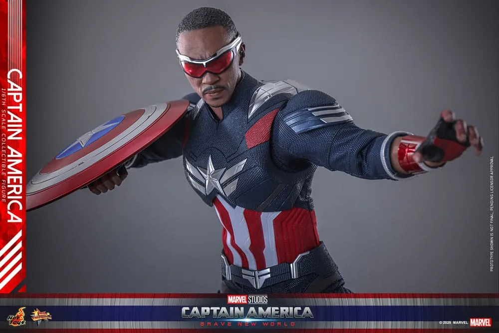 Captain America: Brave New World Movie Masterpiece Action Figure 1/6 Captain America 30 cm