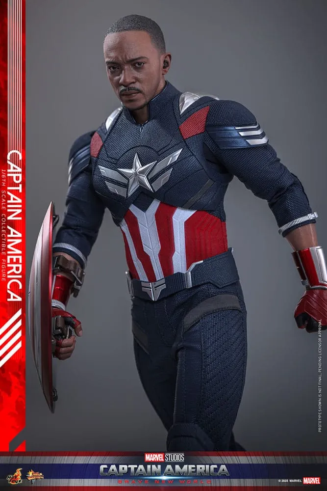 Captain America: Brave New World Movie Masterpiece Action Figure 1/6 Captain America 30 cm