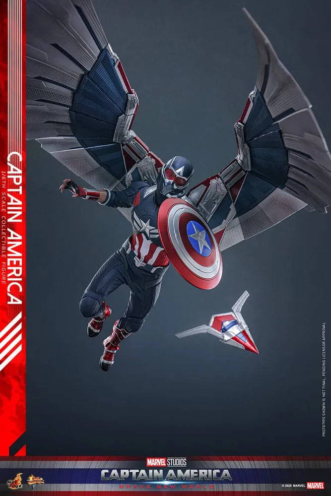 Captain America: Brave New World Movie Masterpiece Action Figure 1/6 Captain America 30 cm