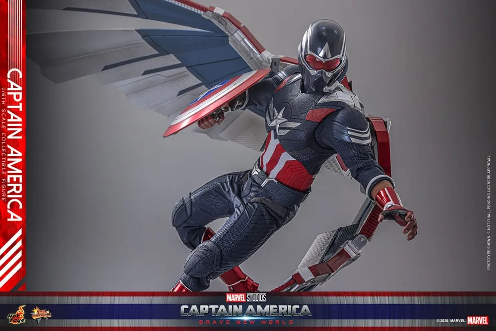 Captain America: Brave New World Movie Masterpiece Action Figure 1/6 Captain America 30 cm