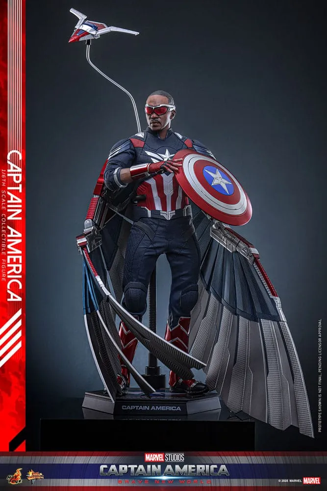 Captain America: Brave New World Movie Masterpiece Action Figure 1/6 Captain America 30 cm