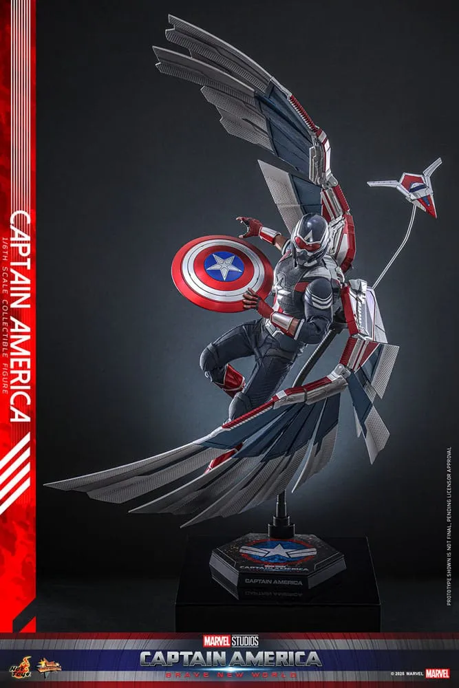 Captain America: Brave New World Movie Masterpiece Action Figure 1/6 Captain America 30 cm