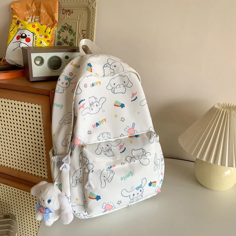 Cinnamoroll Babycinnamoroll Cute Girl's Backpack Casual and Lightweight Shopping Backpack Female Junior High School High School and College Student Schoolbag Japanese Style