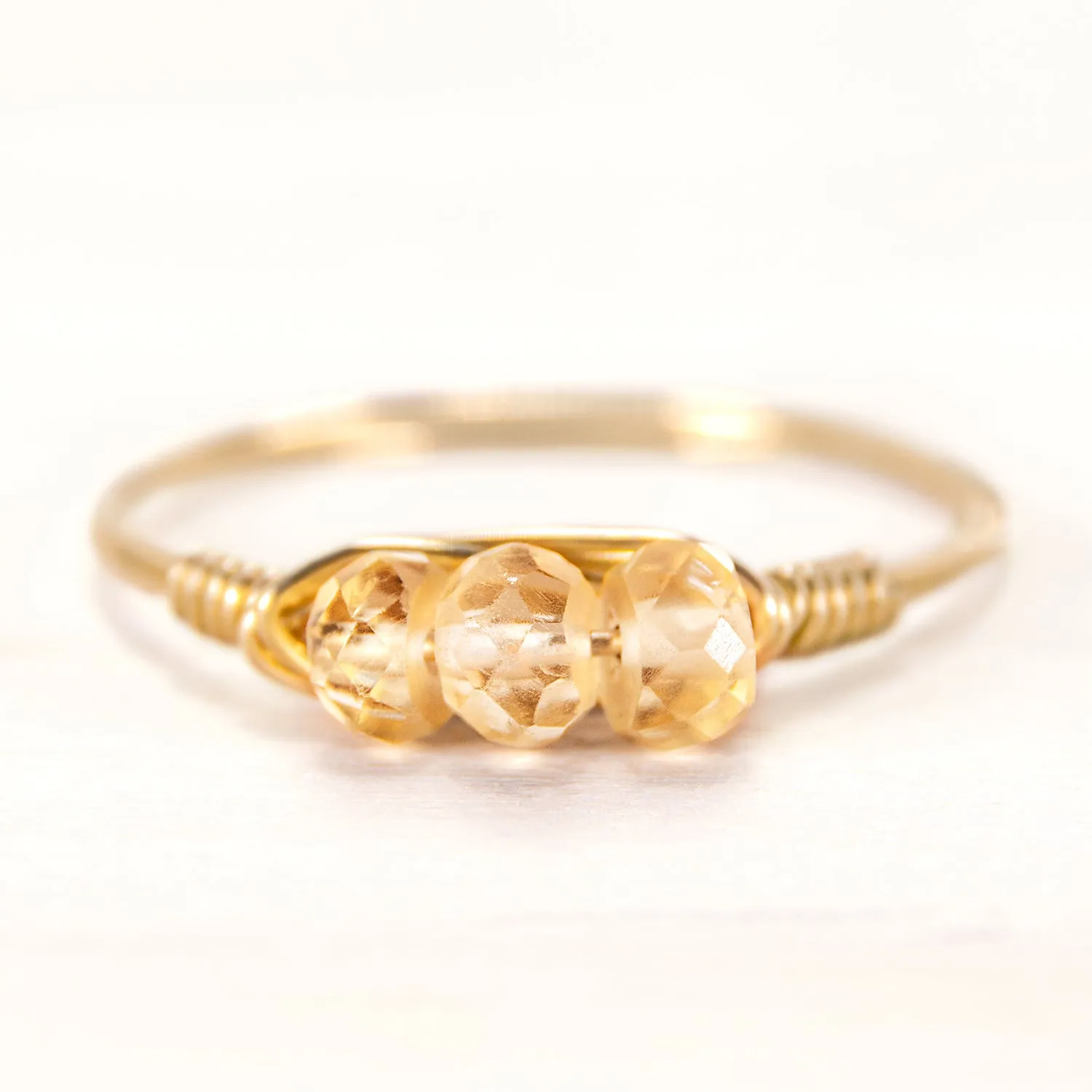 Citrine Statement Ring