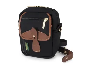 Compact Stowaway - Black Canvas / Tan Leather