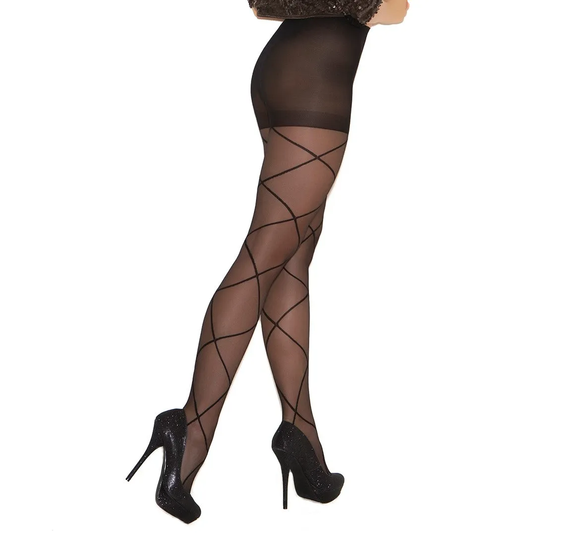 Criss-Cross Fashion Pantyhose