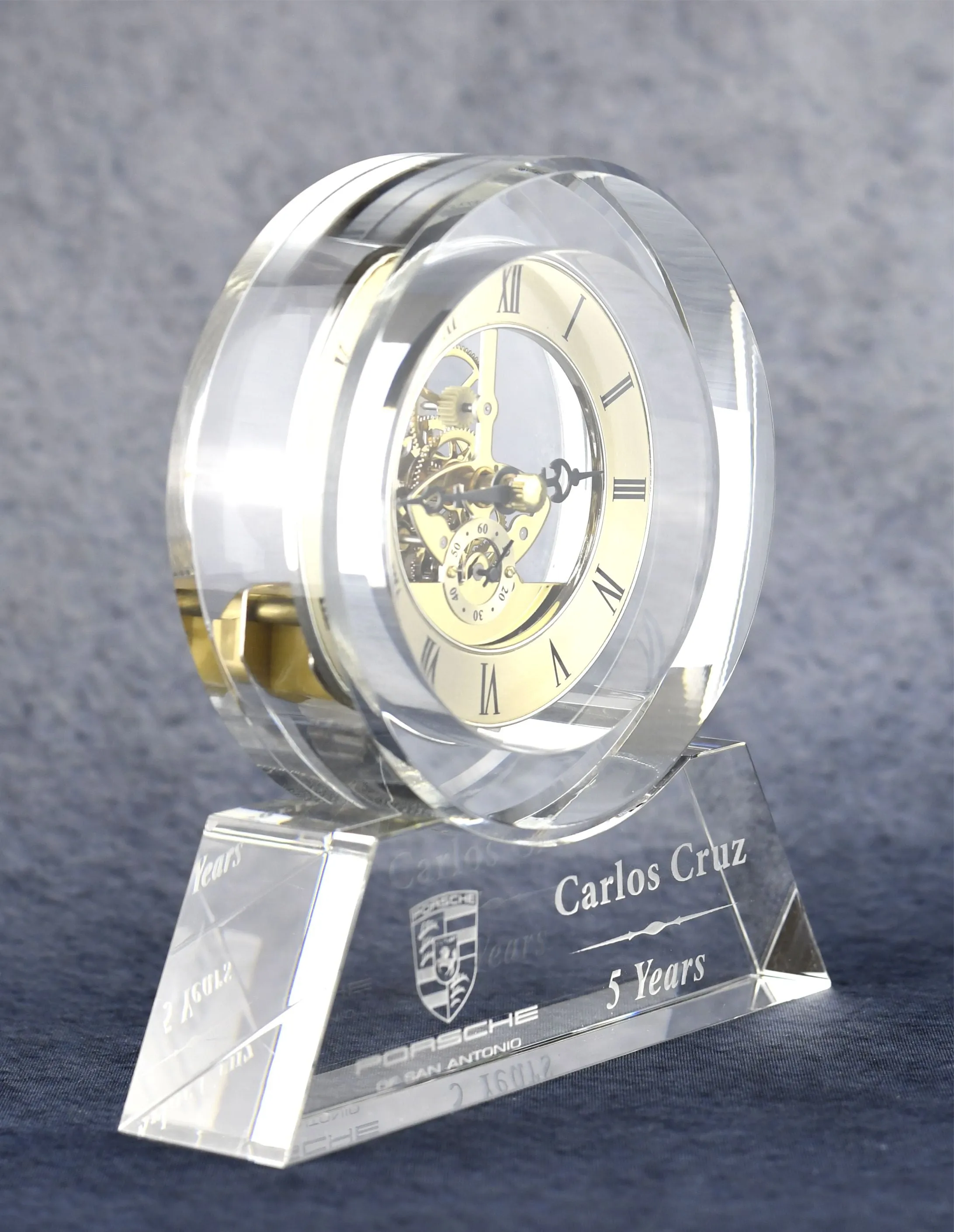 Crystal Desk Clock