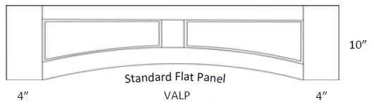 EB22-VALP-42 Elegant Dove Valance