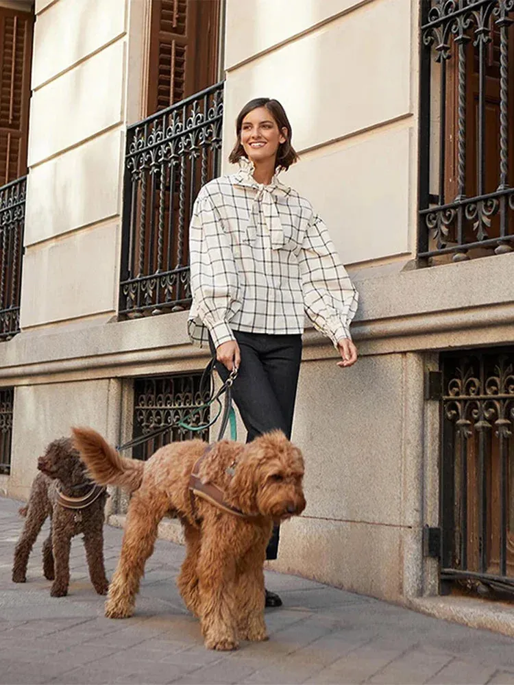 Fallon - Elegant cotton plaid shirt