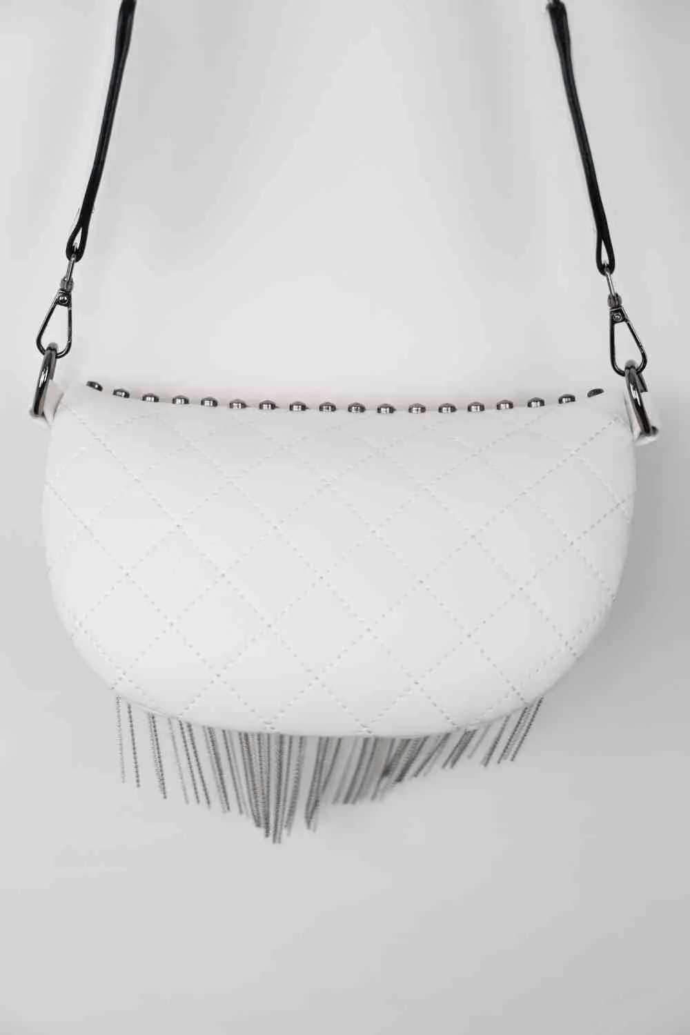 Faux Leather Studded Sling Bag