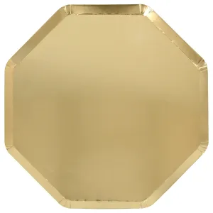 Gold Dinner Plates (x 8)