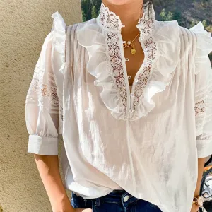 GYPSYLADY Elegant Lace Sheer Top