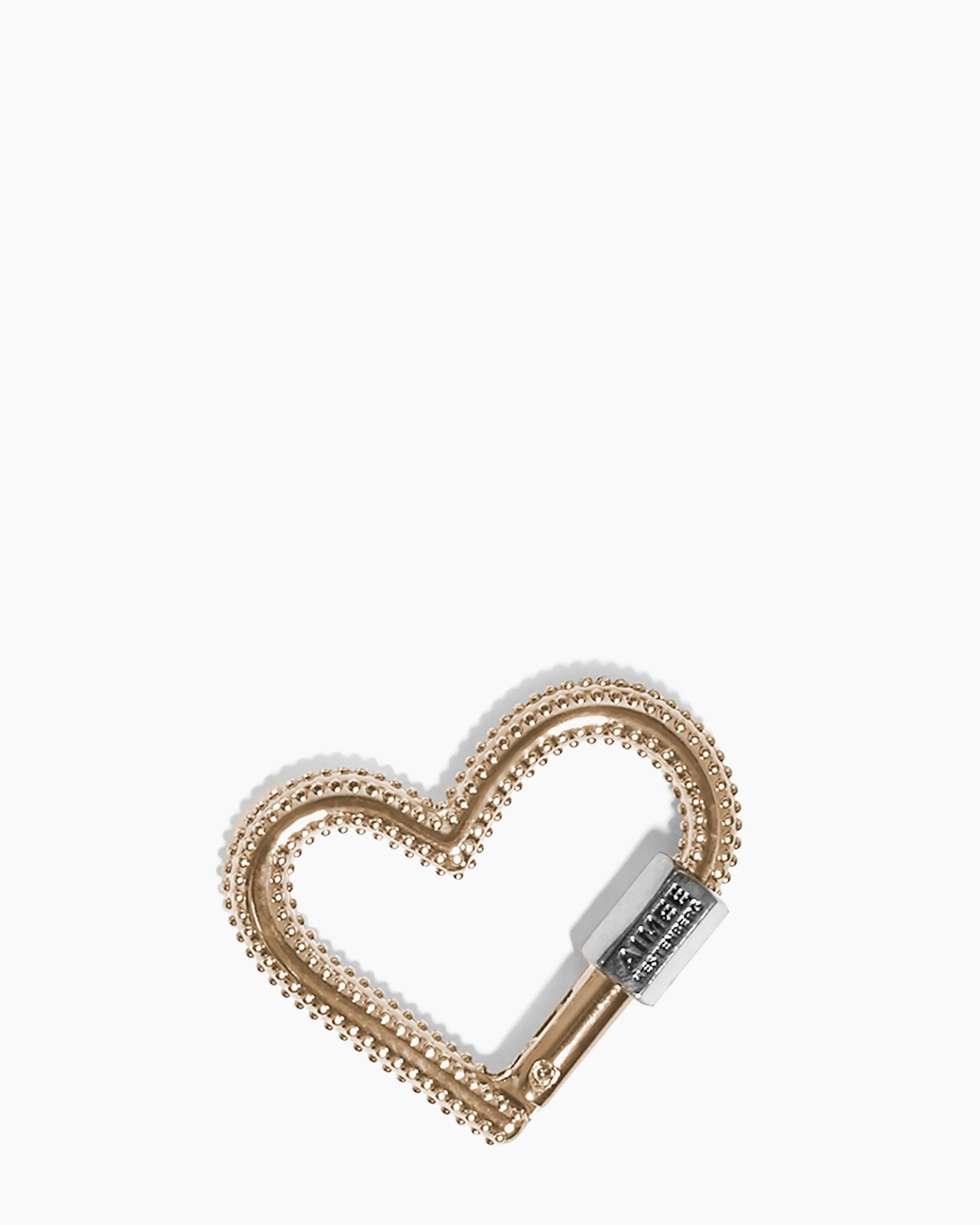 It's A Love Thing Studded Heart Carabiner