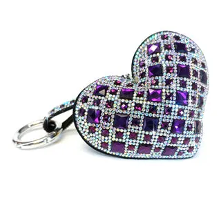 Jacqueline Kent Collection, JKKC113 Royal Ice Heart Purse Charm