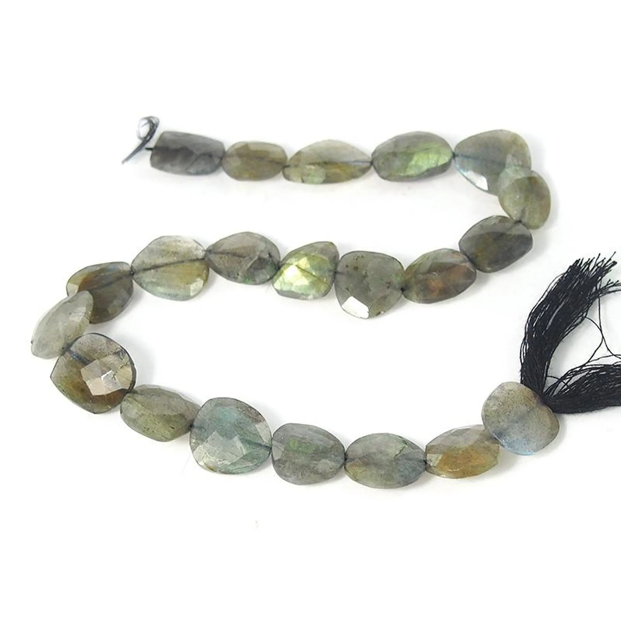 Labradorite Faceted Nugget Strand