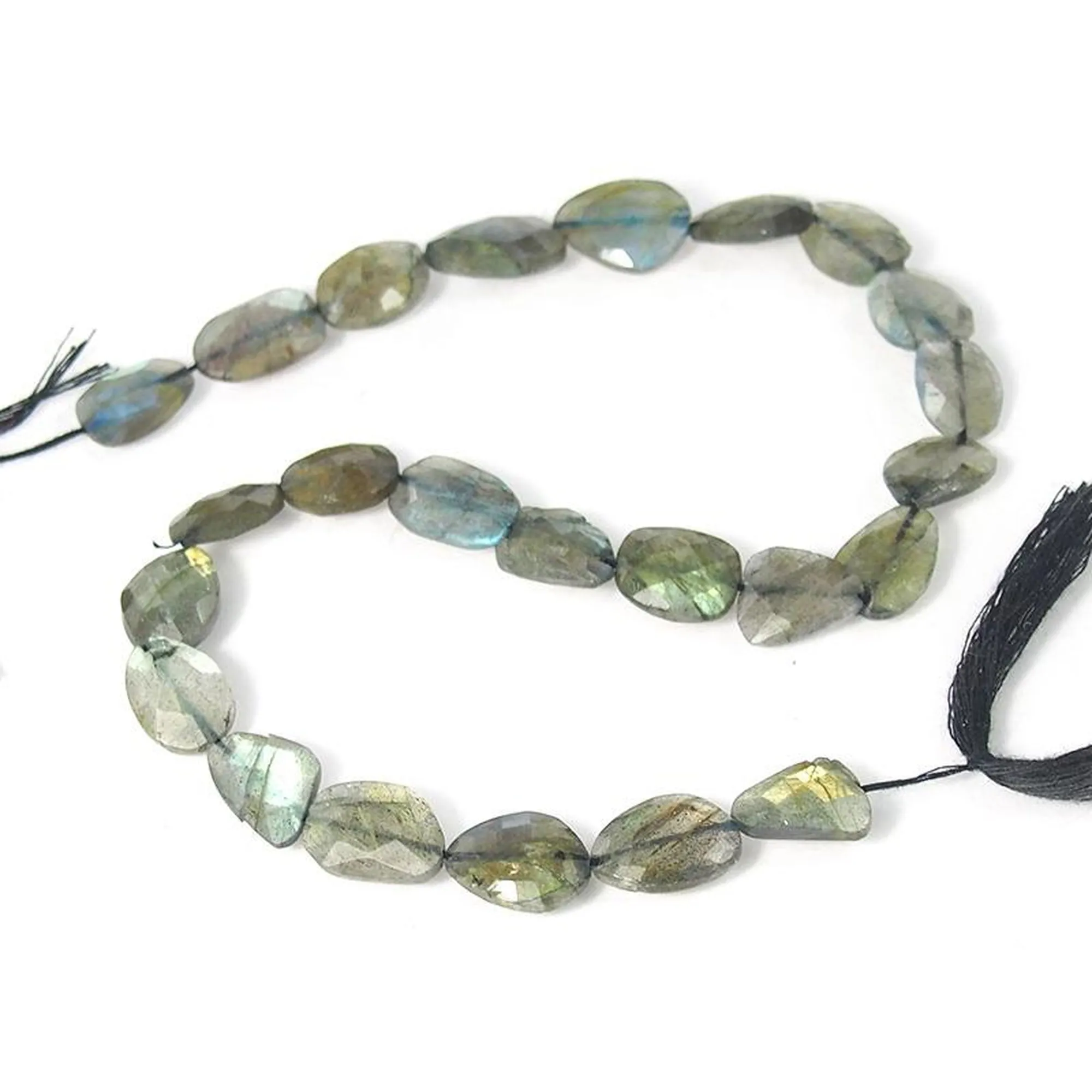 Labradorite Faceted Nugget Strand