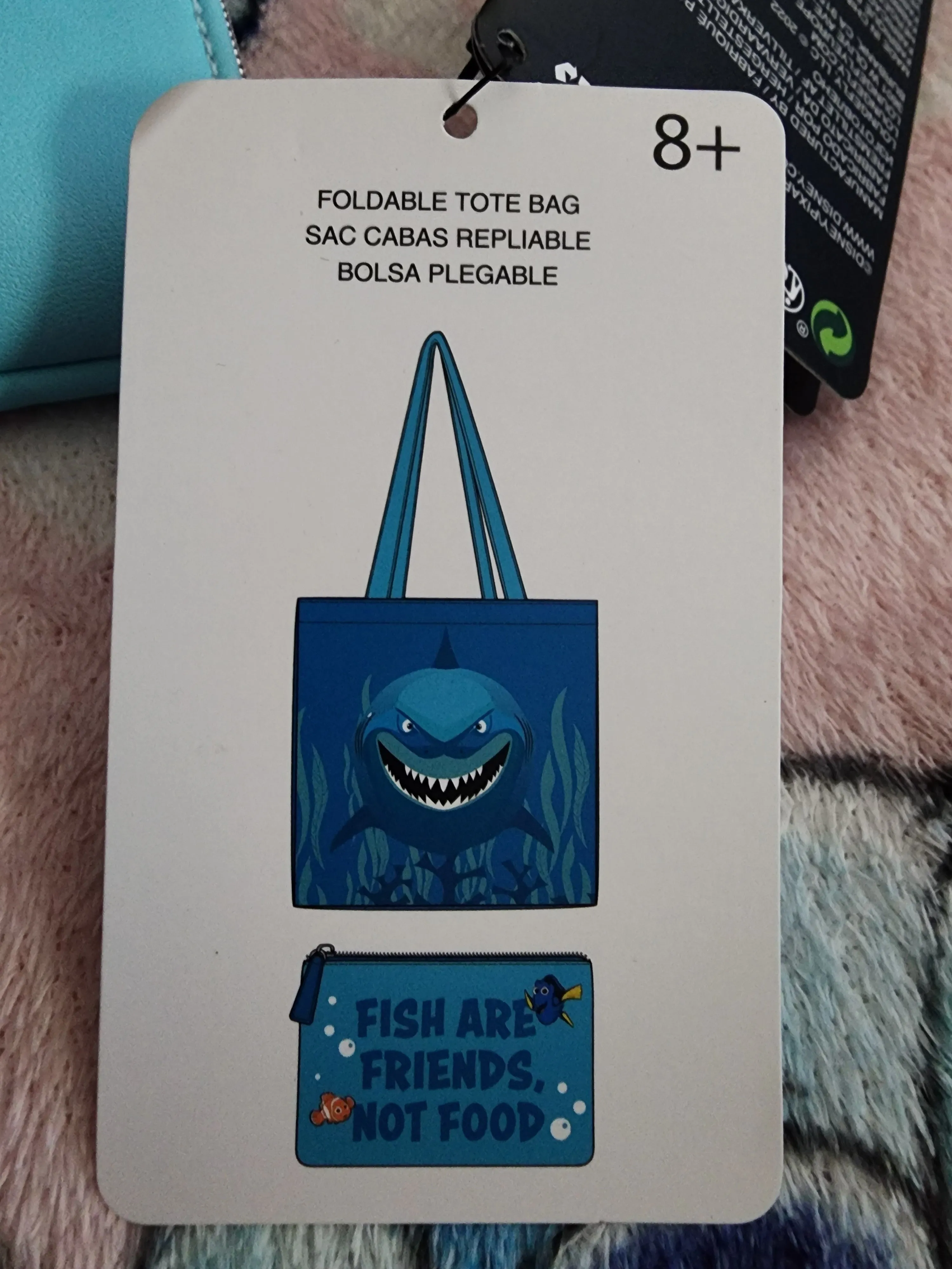 Loungefly Disney Finding Nemo Coin Purse/Reusable Tote Bag