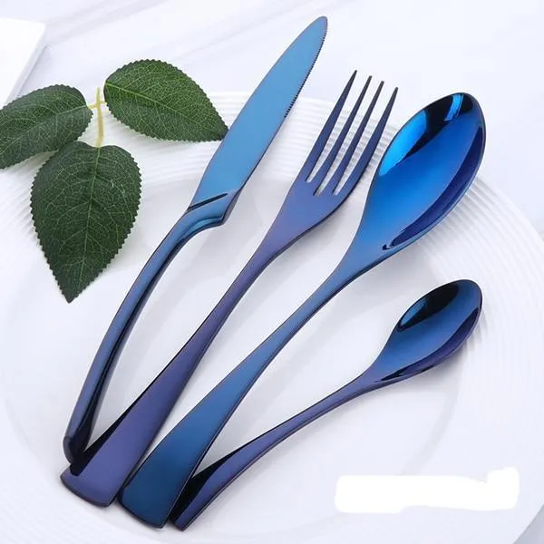 Luxurious Blue Cutlery Set (16 Piece Set)