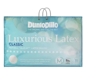 Luxurious Latex Classic Medium Profile Standard Pillow