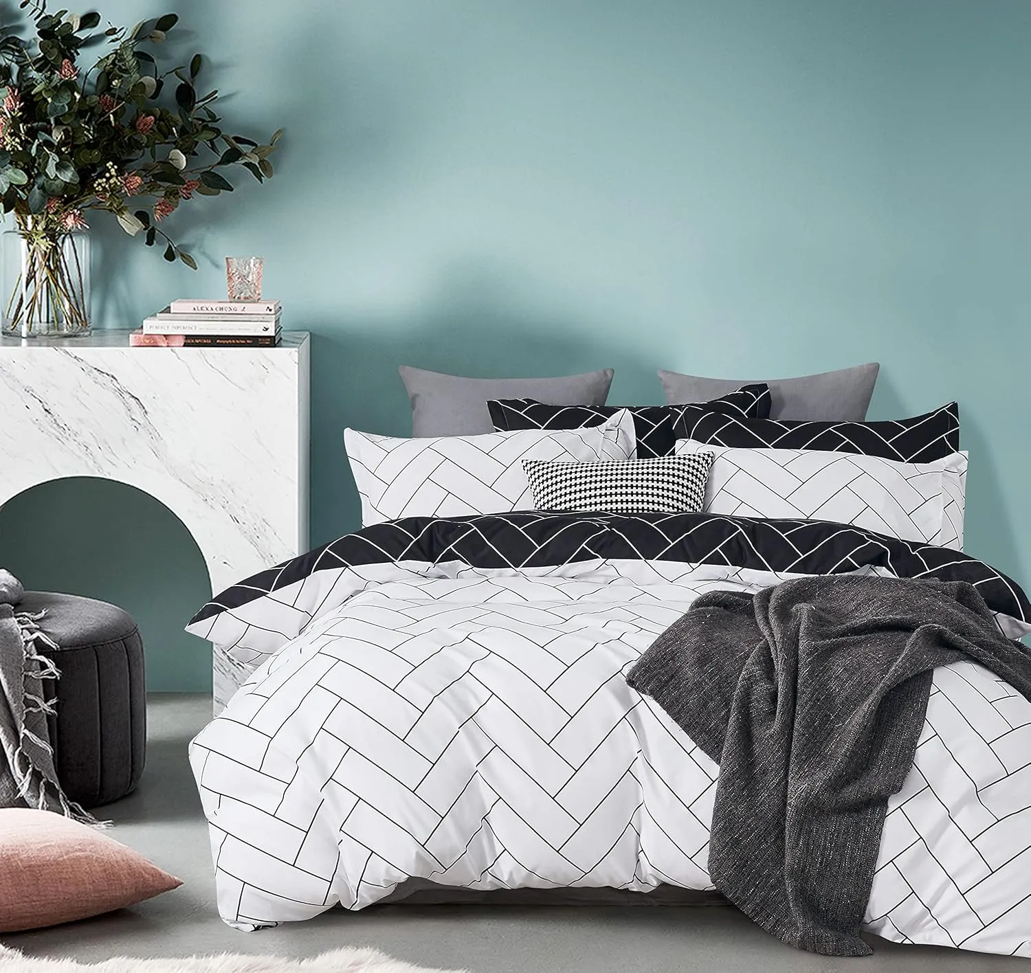 Luxurious Queen Microfibre Quilt Cover Set (3Pcs) - CleverPolly