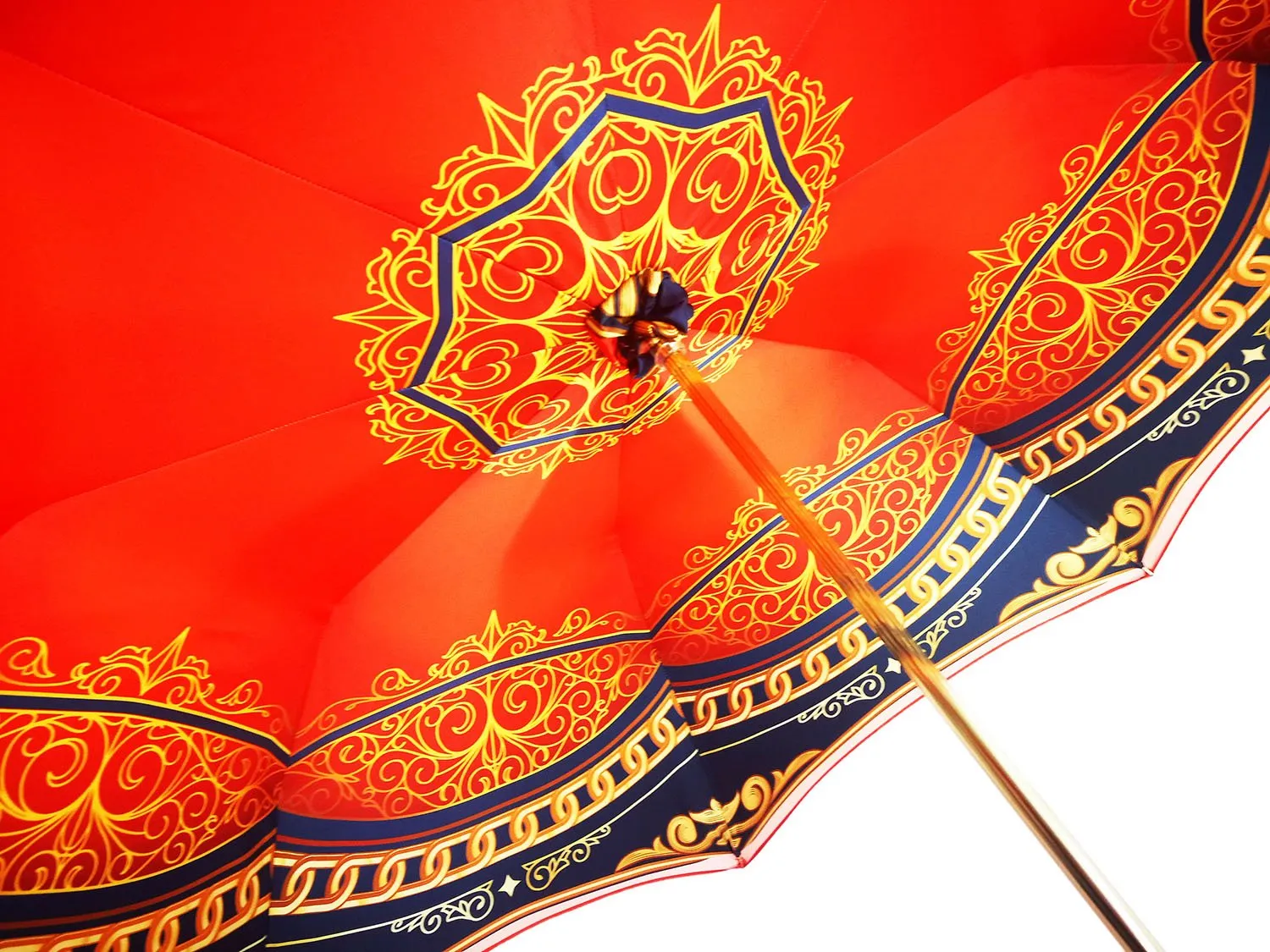 Luxurious Red Umbrella, Double Cloth - Abstract Design