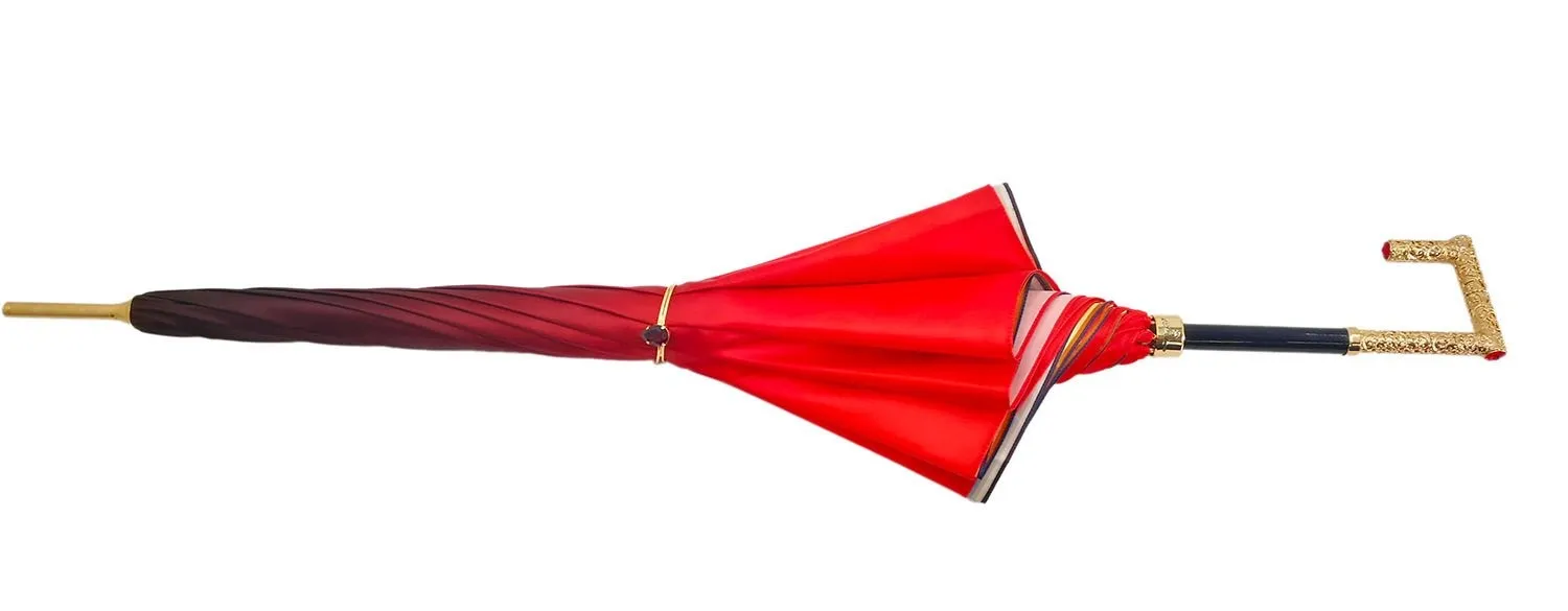 Luxurious Red Umbrella, Double Cloth - Abstract Design