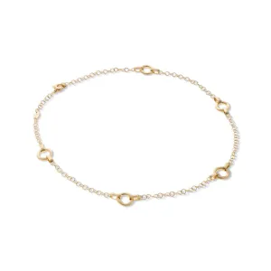 Marco Bicego Jaipur Link Collection 18K Yellow Gold Station Chain Necklace