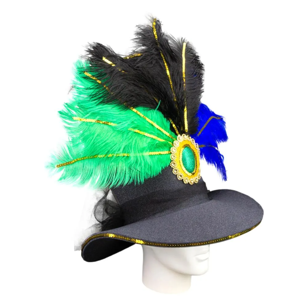 Mardi Gras Feathers Hat