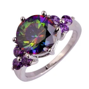 Mystic Topaz & Amethyst Ring