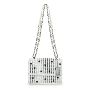 OLIVIA BAG- WHITE/ BLUE