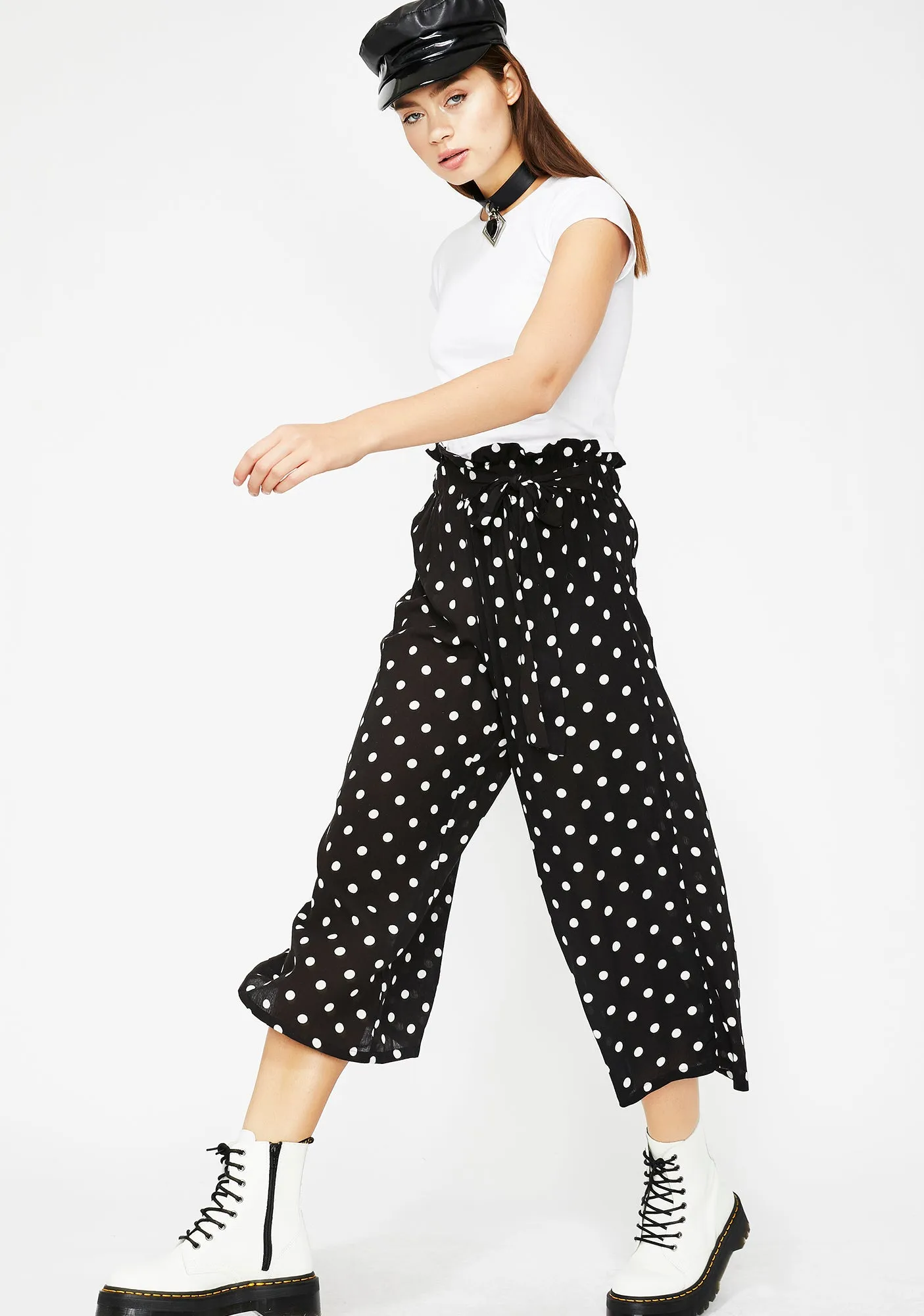 On The Dot Cropped Pants